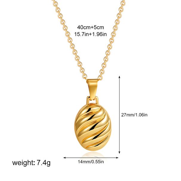 Copper Plated Croissant Patterned Gold Necklace Plated Temperament Versatile Openable And Closable Necklace_ipsvogv.com