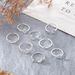 New Combination Handicraft Personalized Butterfly Smiling Face Arrow Opening 8-piece Set Ring_ipsvogv.com