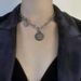 【 Full body titanium steel 】 Color retaining punk hip-hop necklace with mesh red temperament and simple front buckle_ipsvogv.com