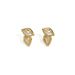 Women's Jewelry Retro K Gold Plated Titanium Steel Small And Exquisite Zircon Earring Combination_ipsvogv.com
