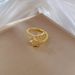 【 Real Gold Plating 】 Opened Five Point Star Fashion Micro Inlay Light Luxury Index Finger Ring, Netting Red, Same Cool_ipsvogv.com