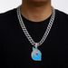 Hip Hop Versatile Full Diamond Animal Dolphin Pendant, Personalized And Women's Cuban Chain Necklace, Men's Necklace_ipsvogv.com