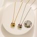 Titanium Steel Micro Inlaid Colorful Openable Clover Pendant Necklace For Women In South Korea, Small And Minimalist,_ipsvogv.com