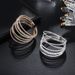 Women's Jewelry Set Fashion Jewelry New Diamond Wire Elastic Bracelet Six Rows Irregular Personality Bracelet Jewelry_ipsvogv.com