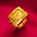 Shajin Men's Hair Large Open Ring Color Hand Gold Jewelry Necklace Live Broadcast_ipsvogv.com