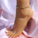Japanese and Korean beautiful diamond-embedded peach heart Anklet women's fresh style beach cute eye-catching novel Anklet Anklet_ipsvogv.com