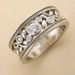 Cao Shi Fashion Versatile Wide Edition Heavy Duty Hollow Flower Handmade Ring Personalized Baroque Style_ipsvogv.com