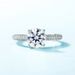 Four Claw Inlaid Brilliant Moissanite Ring S925 Silver Full Inlaid Colored Gemstone Engagement Ring_ipsvogv.com