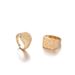 English Font Women's Letter Ring, Printed Clay Badge, 2-piece Set Of Rings_ipsvogv.com