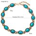 Bohemian Necklace Turquoise Necklace, Silver Needle Earrings, Fashionable Ethnic Style Jewelry For Women_ipsvogv.com