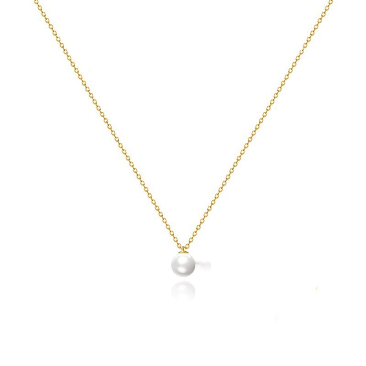 New Pearl Flower Pendant Necklace With Layered Beads And Collarbone Chain, Elegant Small Fragrance Series_ipsvogv.com