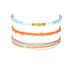 New Bohemian Style Waterproof Wax Handcrafted Woven Colorful Leather Rope Rice Bead Creative Bracelet 3-piece Set_ipsvogv.com