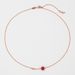 Rose Gold Minimalist Transport Bead Necklace, Fashionable Niche Zircon Collarbone Chain, Korean Instagram Popular Light_ipsvogv.com