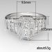 Cao Shi's Wedding Jewelry Fashion Engagement Proposal Diamond Women's Simple Full Set T Square Zircon Ring_ipsvogv.com