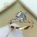 Cao Shi's Classic Round Ring Winding Fried Dough Twists Shape Micro Inlaid Six Claw Valentine's Day Qixi Gift_ipsvogv.com