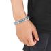 Men’s Jewelry Set Fashion Hip Hop 14MM Blue And White Zircon Bubble Cuban Bracelet Personality Fashion Creative Men's Hip Hop Bracelet_ipsvogv.com