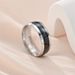 New Fashionable Men's Titanium Steel With Starry Sky Design And Elegant Handmade Jewelry Ring_ipsvogv.com