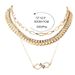 Retro Gold Box Chain Necklace Personalized Digital Pendant Diamond Claw Chain Multi Layer Necklace_ipsvogv.com