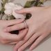 Single Row Full Diamond Moissanite Ring S925 Silver Bright Colored Gem Couple Ring Men And Women_ipsvogv.com