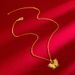 trend hollow ancient golden butterfly necklace Sand gold fashionable high end female butterfly clavicle necklace_ipsvogv.com