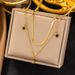 New Pentagram Gold Necklace Women, Light Luxury, High-end, Niche Design, Korean Version Collarbone Chain For Women_ipsvogv.com