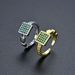 Unisex Jewelry Fashion Simple Diamond Zircon Square Ring Opening Adjustable Unisex Hand Jewelry Net Red Ins Style_ipsvogv.com