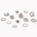 New Ring, Several Shaped Chain, Butterfly, Diamond Hollow Open Ring_ipsvogv.com