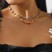 N11637 Medieval Trendy Ethnic Style Double layered Necklace with Diamonds, Light Luxury and Exquisite Girl Feeling, Made_ipsvogv.com