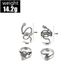 New Combination Ring Exaggerated Snake Wrap Set Of 4 Rings_ipsvogv.com