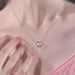 S Pure Silver Maic Necklace, Female Ins, Niche, Hih-end, Liht Luxury, Heart-shaped Moonstone Pendant, Not_ipsvogv.com