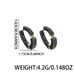 Korean Version Of Minimalist Men's High-end Circle Earrings, Women's Couple's Personality, Niche, Light Luxury Design,_ipsvogv.com