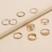 New Fashionable And Stylish Style Personalized Scallop Gold Plated Micro Set Diamond Ring For Women_ipsvogv.com