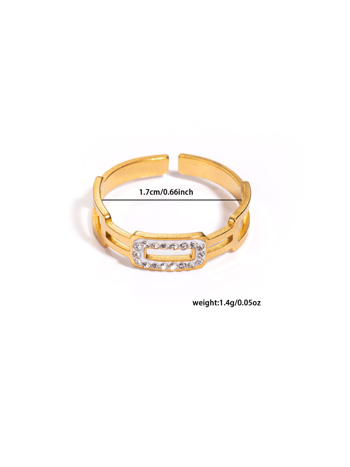 Titanium Steel Ring With A High-end Feel For Men And Women, Hollowed Out Star Studded Diamond Ring, Niche Design, No_ipsvogv.com