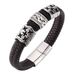 Fashion Trend Wristband Punk Leather Bracelet, Personalized Cool Men's Jewelry Hot Selling Item_ipsvogv.com
