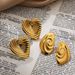 Women’s Jewelry Set Fashion Hot Sale Cochlear Conch Heart Shape Fashionable Simple Light Luxury Stainless Steel Plated Earrings_ipsvogv.com