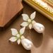 French Style Super Fairy Elegant Fashionable Small Fragrant Wind Drip Oil Flower Pearl Temperament Versatile And_ipsvogv.com