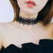 Trendy Collarbone Sexy For Women Korean Style Choker Accessories Yiwu Jewelry Lace Necklace_ipsvogv.com