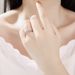 Platinum Mosang Stone Fashion 7 Diamond Row Personalized Proposal Couple Jewelry Ring_ipsvogv.com