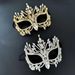 Geometric rhinestone mask ladies masquerade holiday party mysterious Halloween mask_ipsvogv.com