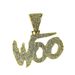 Men’s Jewelry Set Fashion Hip Hop Full Diamond Letter WOO Pendant Necklace Jewelry Men's Trendy Personality Pendant Cuban Necklace Jewelry_ipsvogv.com
