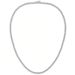Tennis Necklace Three-Prong Single Row 4mm Zircon Chain Jewelry Unisex Hip-Hop Accessories Niche Design_ipsvogv.com
