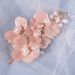 Bride Flower Headdress Handmade Golden Leaf Headband Wedding Makeup Hair Accessories Banquet Dress Hair Accessories_ipsvogv.com