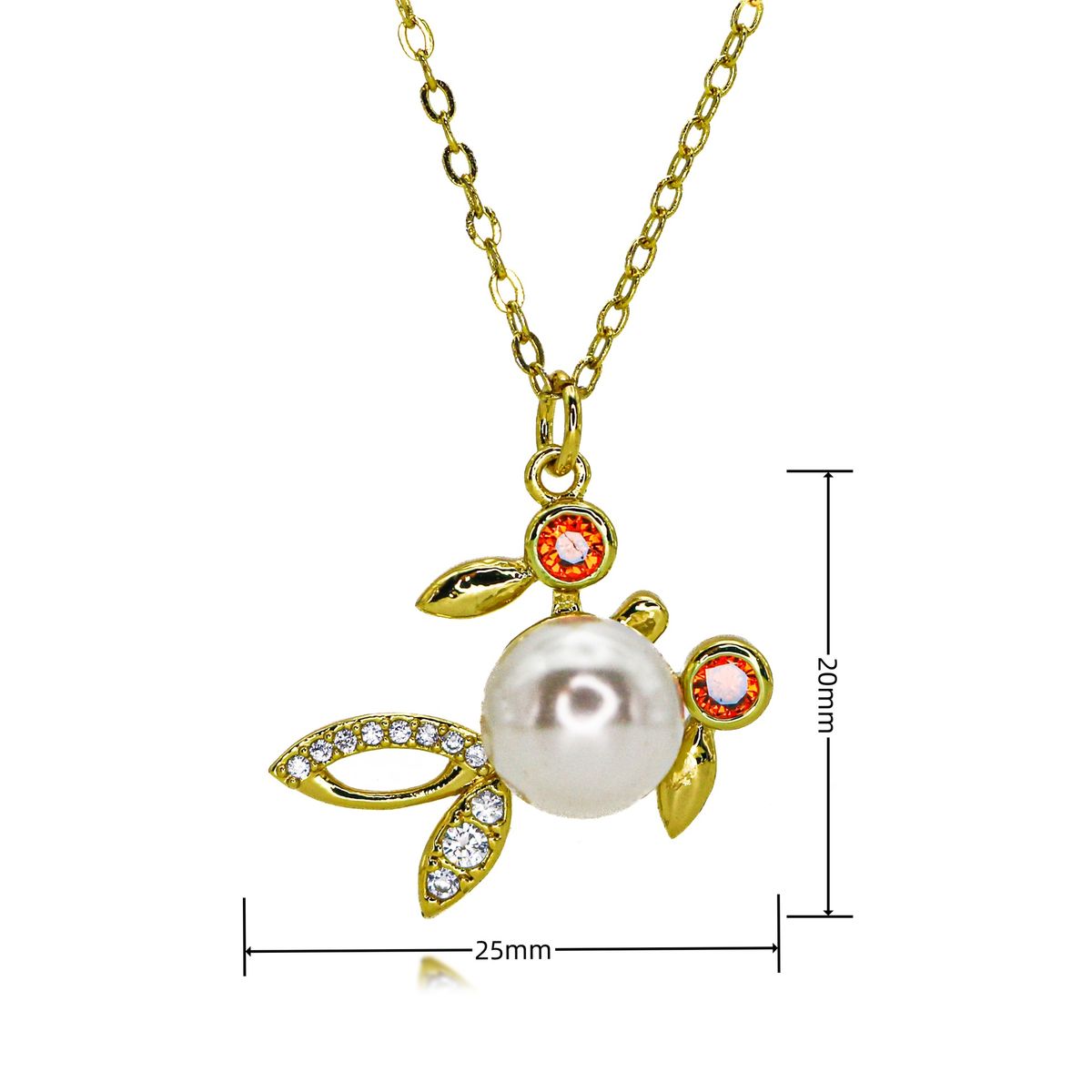 Douyin Hot Selling Light Luxury Diamond Shell Heart Pendant Copper Plated Gold Necklace Female High End Retro Fashion Popular Jewelry_ipsvogv.com