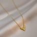 Korean Fashion V-letter Titanium Steel Non Fading Necklace For Women, Simple And Personalized Letter Pendant, Collarbone_ipsvogv.com