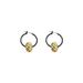 Retro Design Gold Knotted Earrings Simple And High End Black Circle Earrings Net Celebrity Temperament Earrings_ipsvogv.com