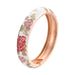 Cloisonne Bracelet Women's Rich Peony Bracelet Enamel Open Bracelet_ipsvogv.com