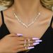 2024 Yiwu Jewelry Women's Decoration Fashion Banquet Wedding Party Elegant Temperament Set Necklace Earrings_ipsvogv.com
