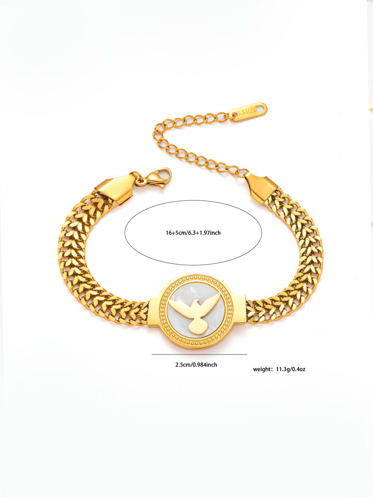 Non Fading Sun Wheat Ear Pigeon Bracelet Titanium Steel Fashionable And Versatile Hot Selling Temperament Jewelry_ipsvogv.com