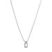 simple small gold bricks and small silver bricks titanium steel necklace jewelry high end niche sweater chain pendant single pendant_ipsvogv.com