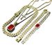 Hiphop 15mm Cuban Color Pendant, Personalized Trendy Hip-hop Cross Necklace Set_ipsvogv.com